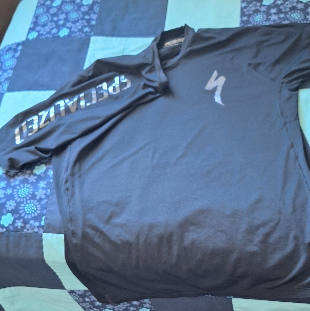 Specialized Black and Teal Cycling Jersey